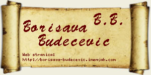 Borisava Budečević vizit kartica